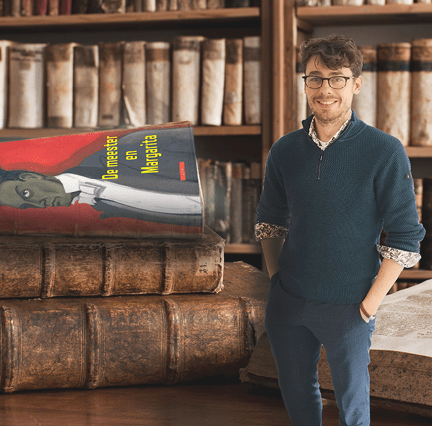 “400 year old antique books in a library. Photo was taken at avaible light, for accurate representation of the atmosphere inside."